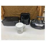 HP copier, cd radio, humidifier, water filter