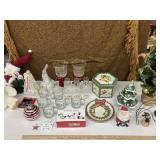 Christmas glasses, tree, snow globe & more