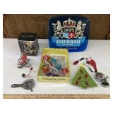 Hofbrau plastic sign, margarita lights, etc