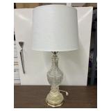 Glass table lamp