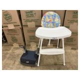 High chair and booster seat