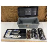 Wahl clippers with clipper grease etc & tool box
