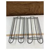 2 wall mount saddle holders