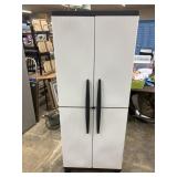 Plastic storage cabinet 15" x 27" x 68" h