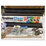 Gutter hangers, bathroom accessories, hardware,