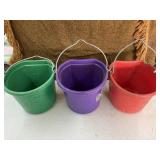 3 feed buckets bid x3