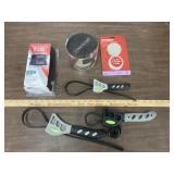 Super sliders, 3 Pittsburgh strap clamps, back