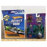 Sealed Hot Wheels Activity book & Joker key ring