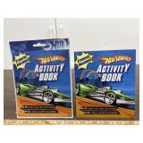 Hot Wheels Activity books, 1 sealed, 1 open,looks