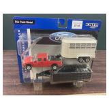 1/64 Ford F-150 w/grain trailer and horse trailer