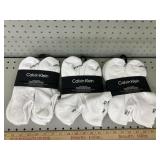 3-6pk Calvin Klein Mens Cushion No Show Socks