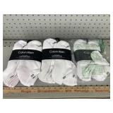 3-6pk Calvin Klein Mens Cushion No Show Socks