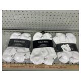 3 - 6pk Calvin Klein Mens Cushion No Show Socks
