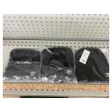 3- Adidas Black Beanies, New in package