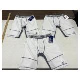 3 Champion 9-inch compression shorts, size large