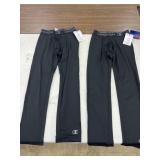 2 Champion 3/4 compresson pants, size small