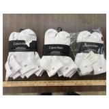 3-6pk Calvin Klein Mens Cushion Quarter Cut Socks