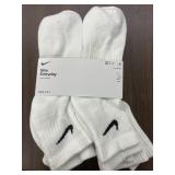 6pk-Nike Dri-Fit Ankle Socks, M 8-12/W 10-13