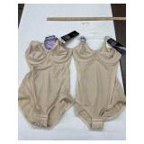 2 Bali Firm Control Body Shapers, size 36C