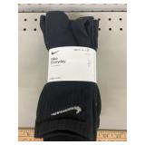 3pk Nike Crew cut Dry-fit socks, size 12-15
