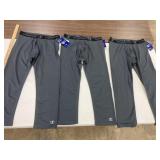 3 Champion 3/4 Compresision pants, size xl dkgrey