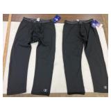 2 Champion 3/4 Compression pants, size XL black