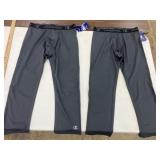 2 Champion 3/4 Compression pants, Size XL DkGrey