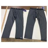2 Champion 3/4 Compression pants, size XL dr grey