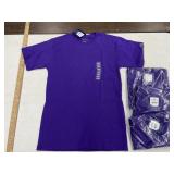 4 Champion purple Tees, size small