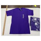 3 purple Champion Tees, size small