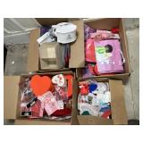 Valentines Day supplies, tooth brush holders &