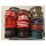 12 rolls new ribbon, 20 to 30 ft in length