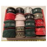17 rolls new ribbon, 9 to 30ft  in length