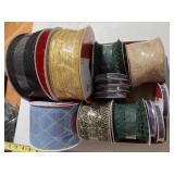 13 new rolls ribbon, 9 to 80ft in length