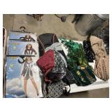 Box lot of Halloween Costumes, new & used