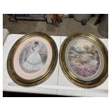 2 oval pictures, 24 x 19