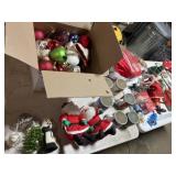 2 box of Christmas including 5 nib lights, fireman