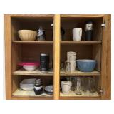 Contents of 4 upper cupboards include Yeti cups,