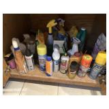 Contents of lower cupboards, bring boxes