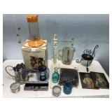 Variety of decor w/adding machine and extra tapes