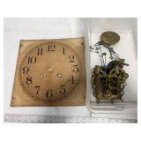 Wind up clock pieces, unknown if complete