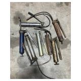 Lot of grease guns