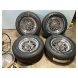 Weld wheel spokes 15", tires brand new