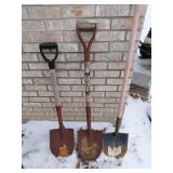 3 shovels