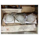 3 globe hanging island light, 42 long