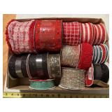 15+ new rolls of ribbon, 12ft to 30ft in length