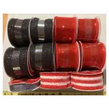 11 new rolls of ribbon, 20 to 25ft in length