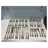 Wooden box containing 1881 Rogers A1  "LaVigne"