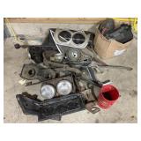 1962 impala headlight chrome & wing windows, and