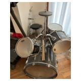 Pearl Export Series Drum Set, 5 drums, cymbals